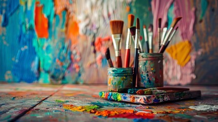 background concept of national art day