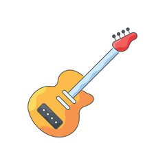Bass guitar vector icon