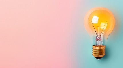 Creative workshop with idea generation exercises, right-aligned, pastel background, high resolution