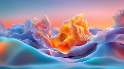 A digital art piece, glitch aesthetic, vibrant colors