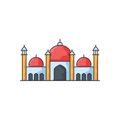 Badshahi Mosque  vector icon