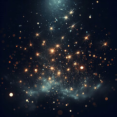 Fototapeta premium A Mesmerizing Night Sky Awash with Twinkling Starlight