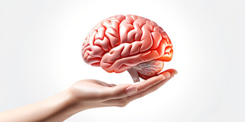 3D brains in hands