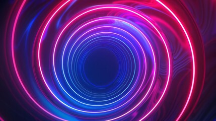 Naklejka premium neon style at the center of a cover single, black background, Honestly nevermind style 