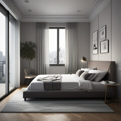 modern living room with sofa