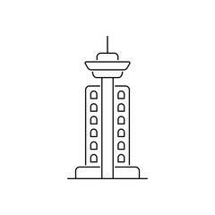 Harbor Center Vancouver vector icon