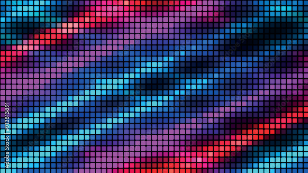 Poster abstract background from multi-colored squares. abstract gradient background. pixel background for w