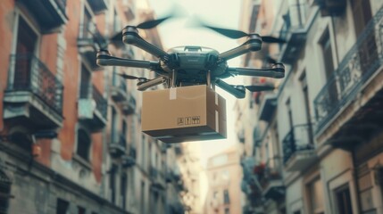 Drones deliver packages in densely populated cities
