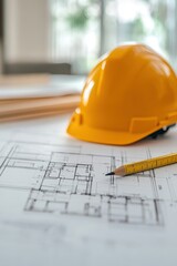 Blueprint floor plan architectural project 