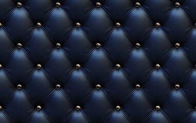 Luxury Elegant Navy Blue Leather Background with Diamond Pattern and Horizontal Banner for Text - Vector Presentation Design Template