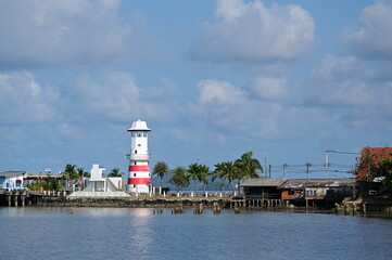 lighthouse in the port