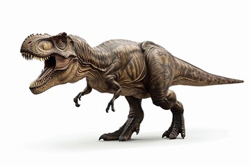 Tyrannosaurus Rex Dinosaur in White Background