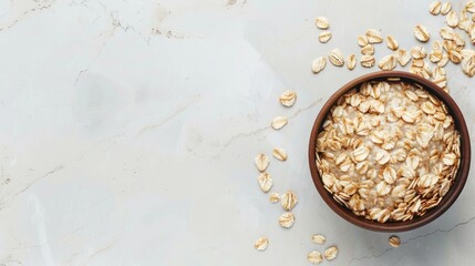 national oatmeal day background concept with copy space 
