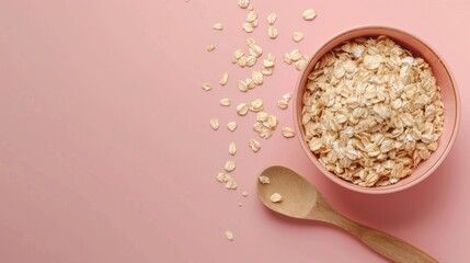 national oatmeal day background concept with copy space 