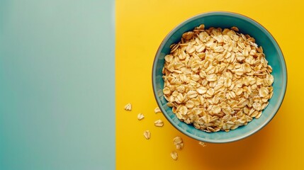 national oatmeal day background concept with copy space 