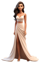 Naklejka premium PNG Dress adult fashion cartoon.