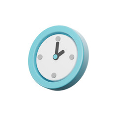 clock time 3d render