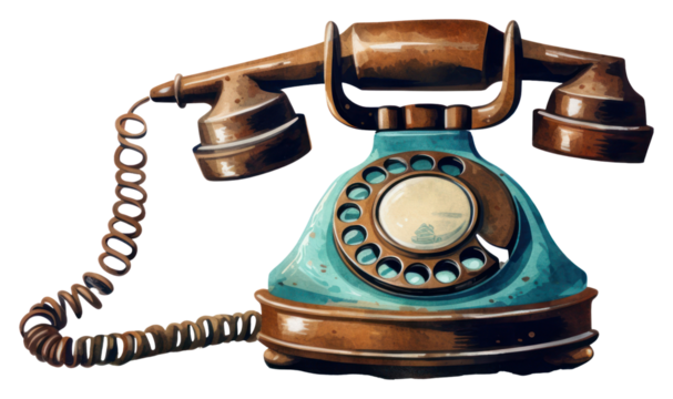 PNG Telephone white background electronics technology. - Powered by Adobe