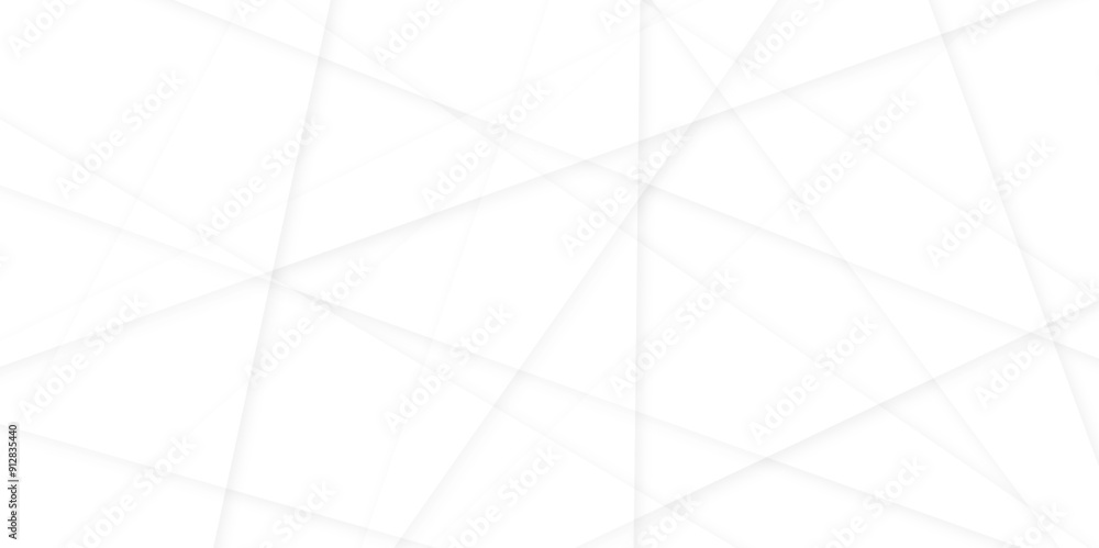 Aufkleber abstract modern white and gray geometric lines vector background. squares in bright light with soft 