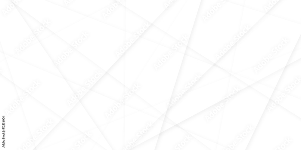 Aufkleber abstract modern white and gray geometric lines vector background. squares in bright light with soft 