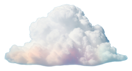 PNG Fluffy cloud against blue sky