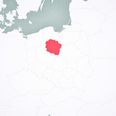 Map of Poland - Kuyavia-Pomerania