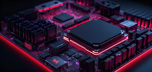 Fototapeta premium electronic circuit board