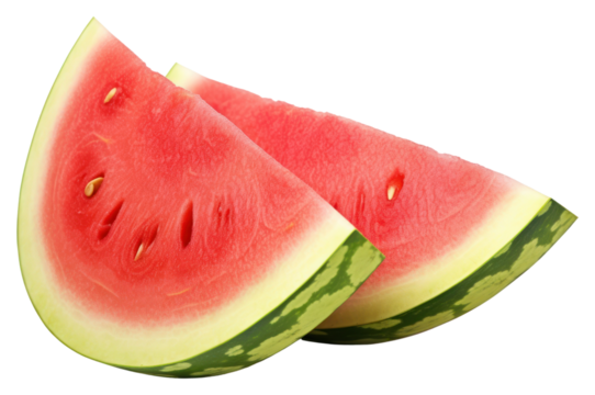 PNG Fresh juicy watermelon slices