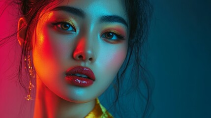 Captivating Artistic Portrait of a Young Asian Woman