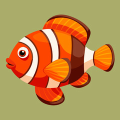 illustration of a clown fish