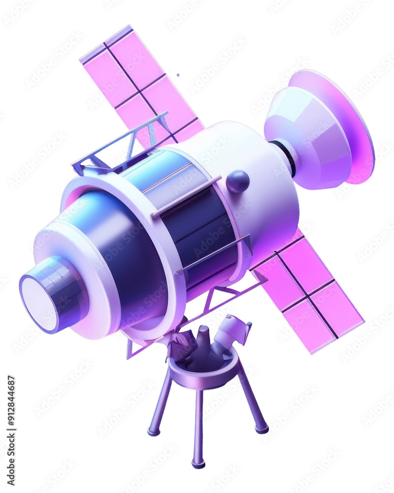 Sticker png satellite space astronomy purple.