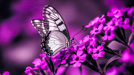 Fototapeta premium Ein Schmetterling auf einer Sommerwiese