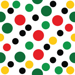 Colorful Polka Dot Pattern Vector Illustration