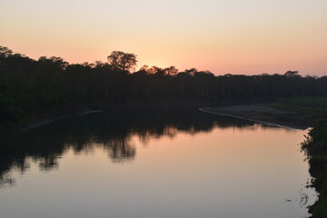 The East Rapti River in Chitwan, Nepal