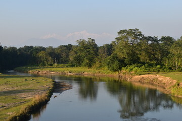 The East Rapti River in Chitwan, Nepal