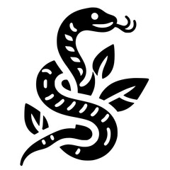 black and white snake
