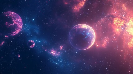 Two Planets in a Starry and Gaseous Cosmic Landscape