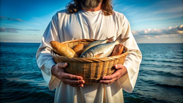 Jesus with a fishing boat