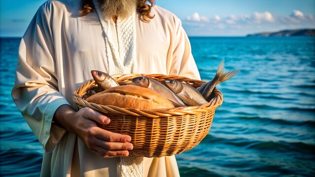 Jesus with a fishing boat