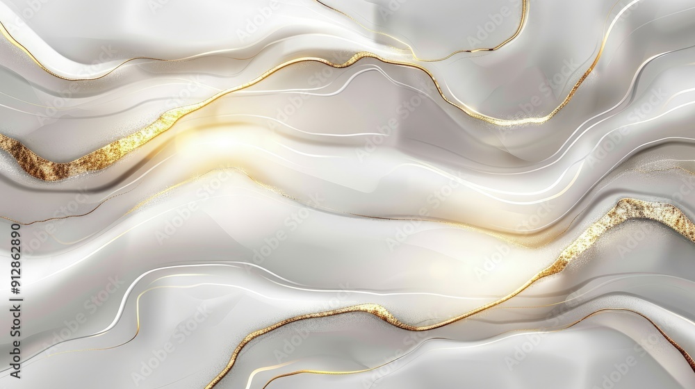 Poster abstract marbled texture with bold, sweeping lines and subtle, soft cloud-like patterns; add delicat