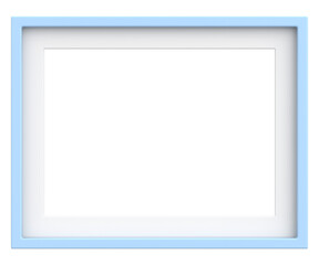 Picture frame. Landscape frame. 3D illustration.