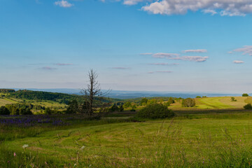 Das Naturschutzgebiet Lange Rhön in der Kernzone des Biosphärenreservat Rhön, Bayerischen Rhön,...