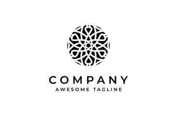 flower of life ornament for Artistic Luxury beautiful jewelry logo design