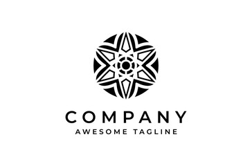 flower of life ornament for Artistic Luxury beautiful jewelry logo design