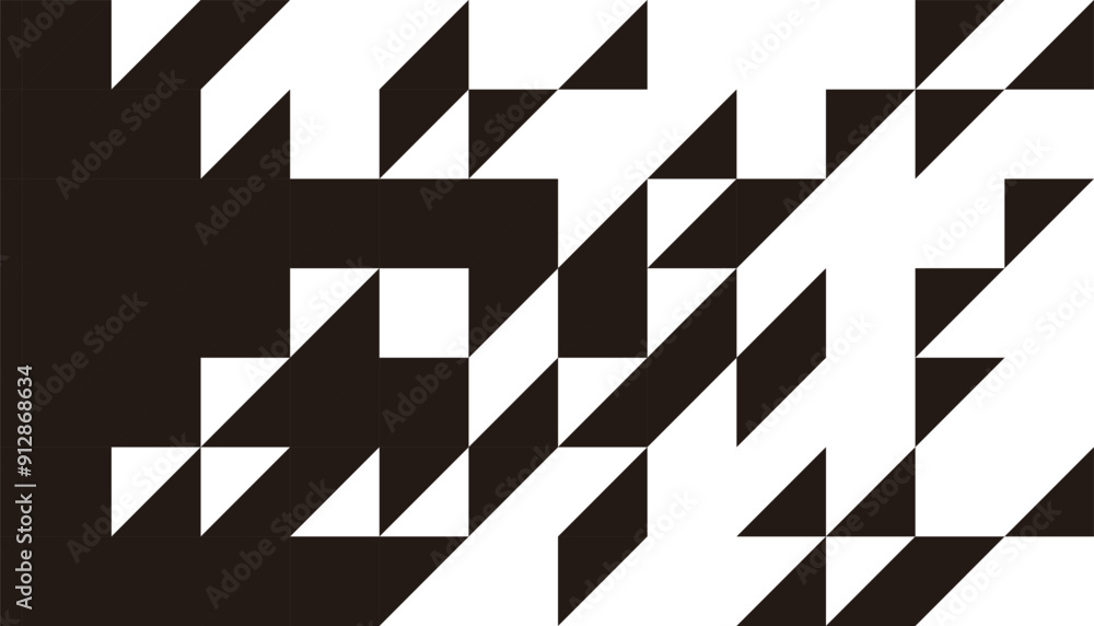 Poster abstract concept vector geometric pattern. for background and jersey design. black isolated on white
