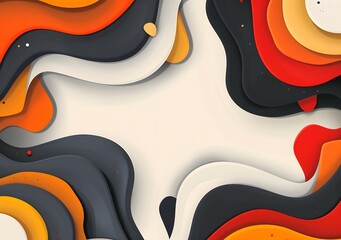 Obraz premium Abstract Paper Cut Background Design