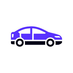 Transport flat icon, square shape