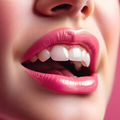 Close-up of a beautiful mouth