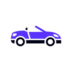 Transport flat icon, square shape