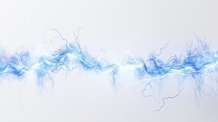 1. Glowing electric arcs isolated on a pristine white background, capturing the raw power and beauty of electricity in mid-air